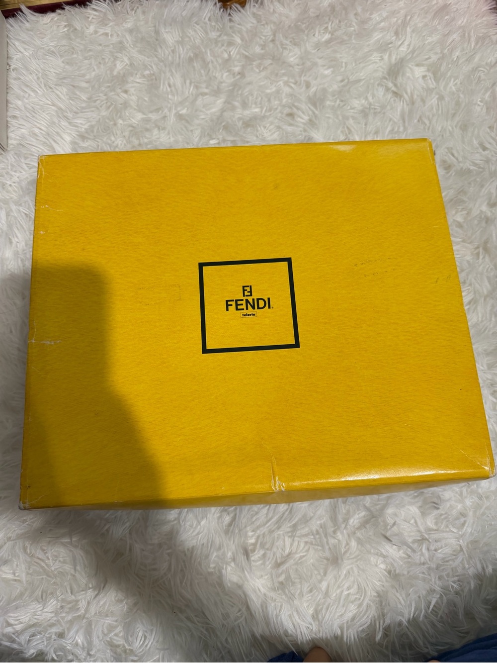 Fendi Yellow Gift Box with Logo